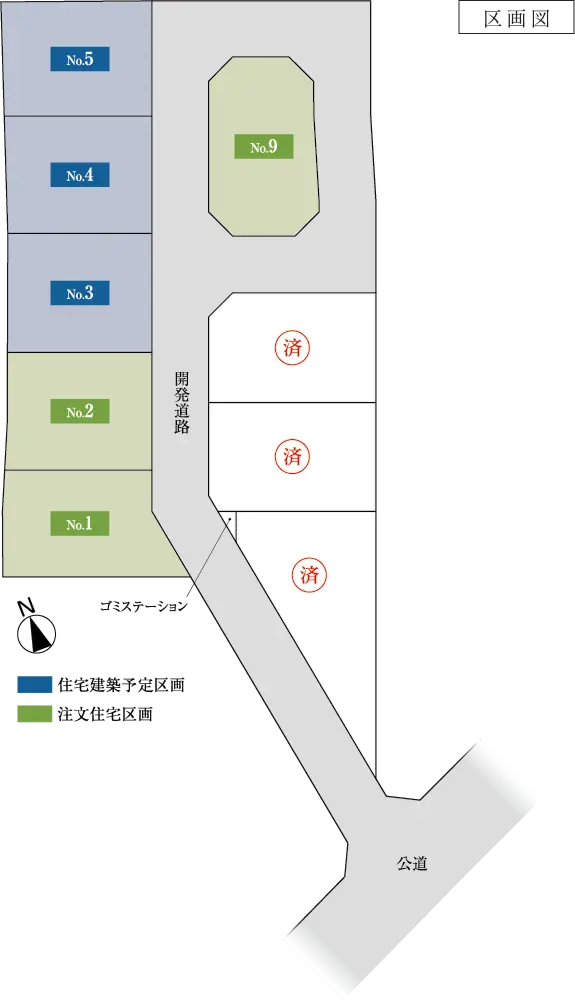 サーラタウン豊田市小坂町の区画図